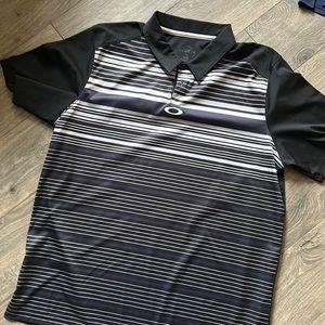 Oakley striped polo